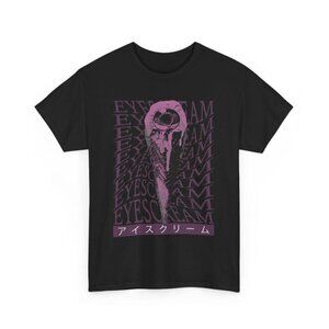 Eye Scream Ice Cream Graphic T-Shirt – Dark Surreal Horror Japanese Typography T